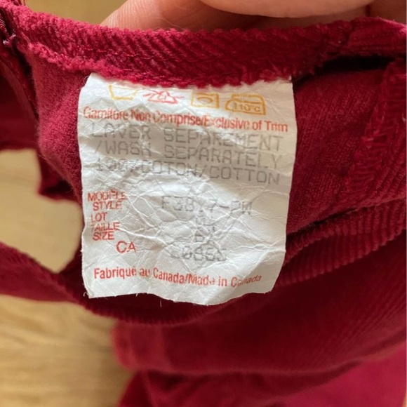 Vintage girls red courdory dress size 6X - Picture 3 of 3